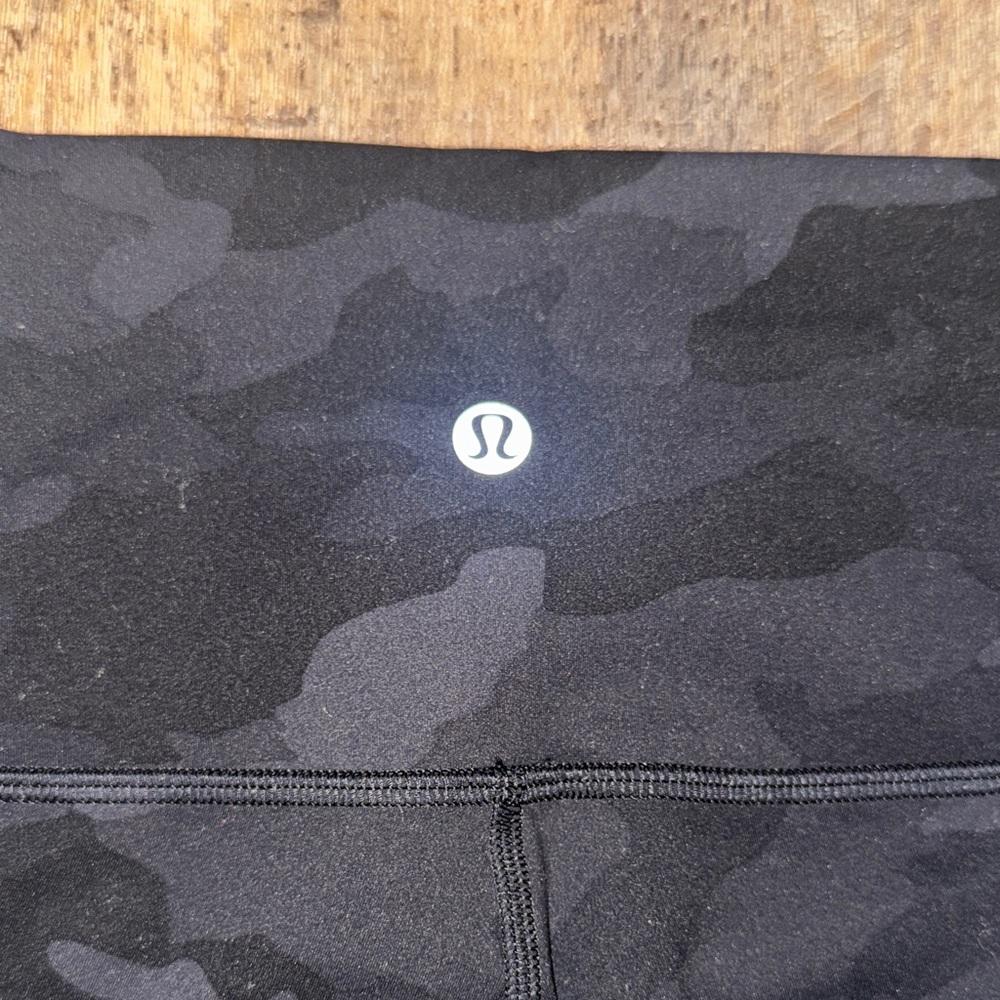 Lululemon Black Camo Leggings - Picture 2 of 3